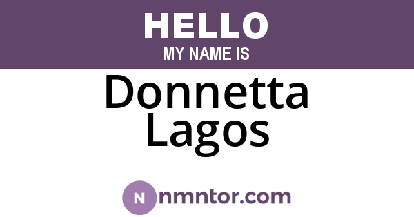Donnetta Lagos