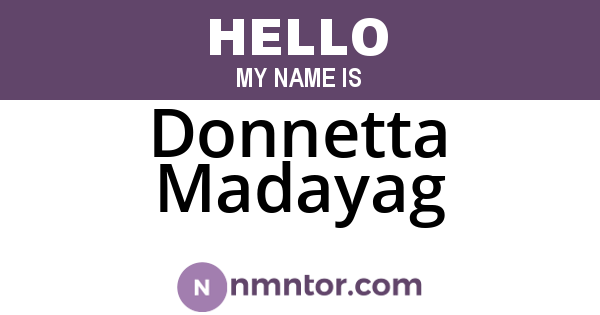 Donnetta Madayag