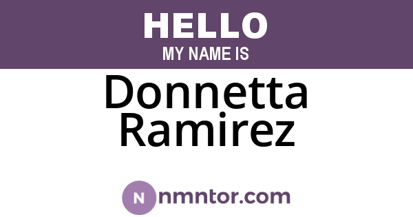 Donnetta Ramirez