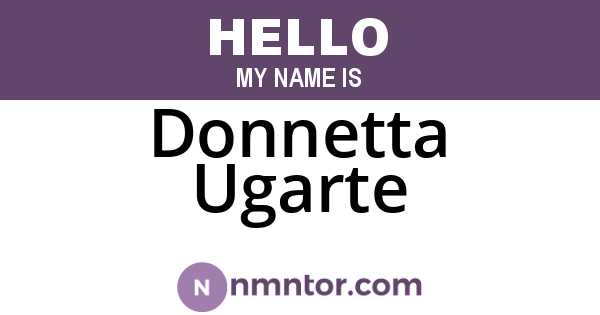 Donnetta Ugarte