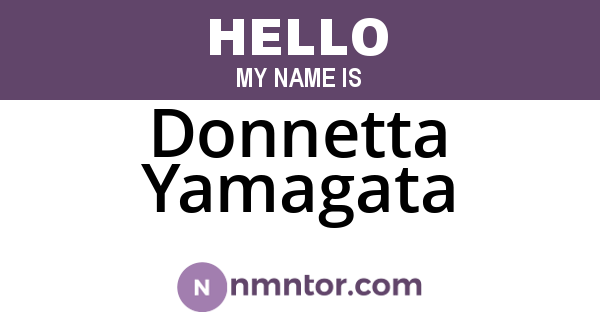 Donnetta Yamagata