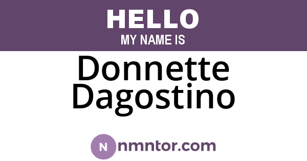 Donnette Dagostino