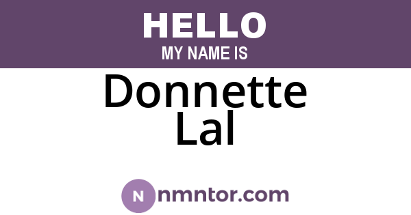 Donnette Lal