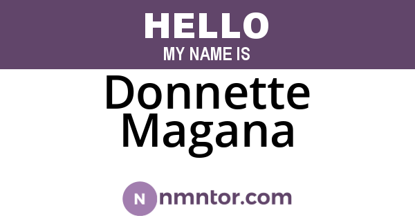 Donnette Magana