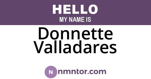 Donnette Valladares