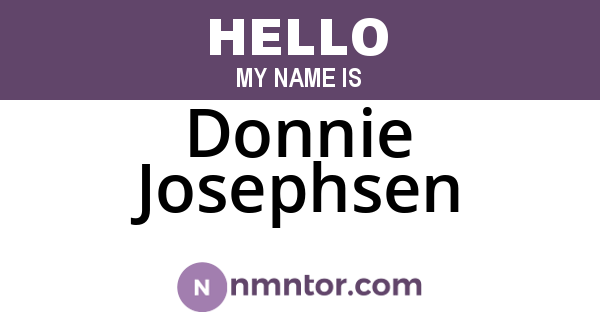 Donnie Josephsen