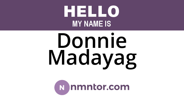 Donnie Madayag