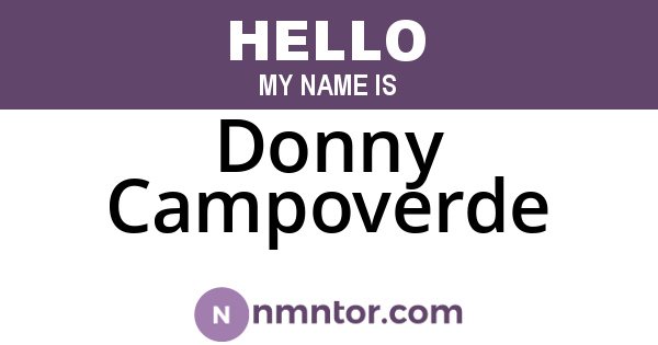 Donny Campoverde