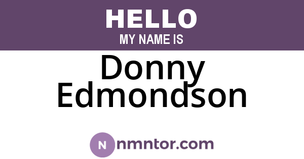 Donny Edmondson