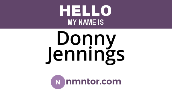 Donny Jennings