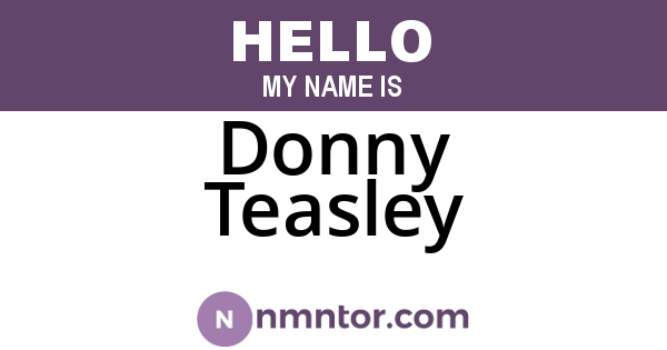 Donny Teasley