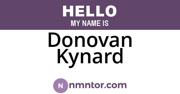 Donovan Kynard