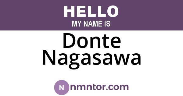 Donte Nagasawa