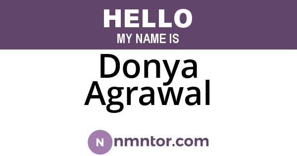 Donya Agrawal