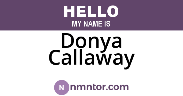Donya Callaway