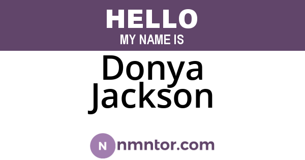 Donya Jackson