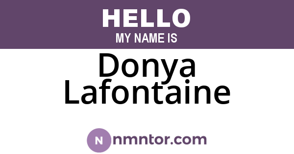 Donya Lafontaine
