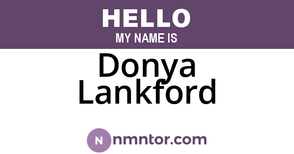 Donya Lankford