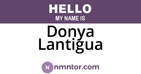 Donya Lantigua