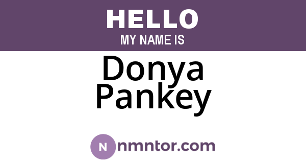 Donya Pankey