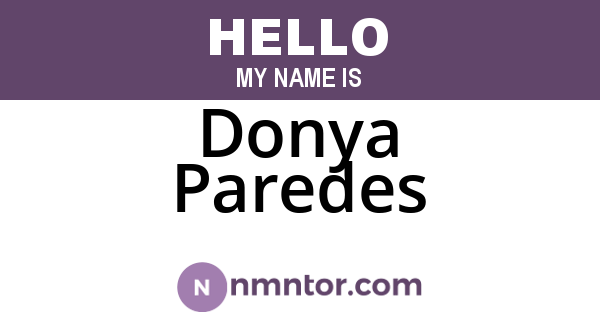 Donya Paredes