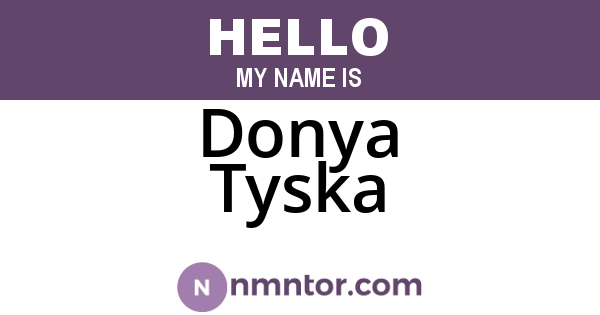 Donya Tyska