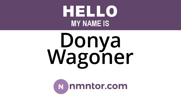 Donya Wagoner