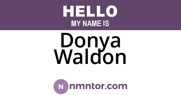 Donya Waldon