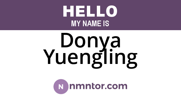 Donya Yuengling