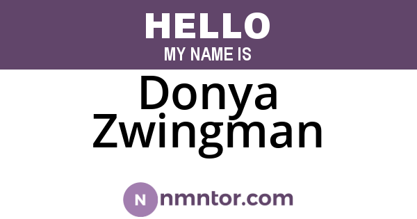 Donya Zwingman