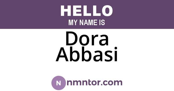 Dora Abbasi