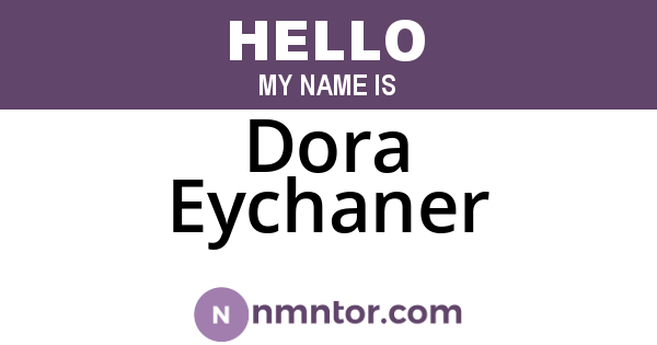 Dora Eychaner
