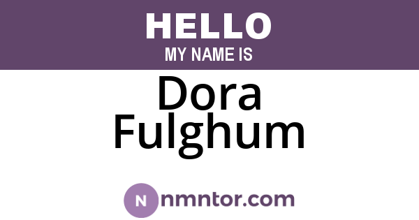 Dora Fulghum