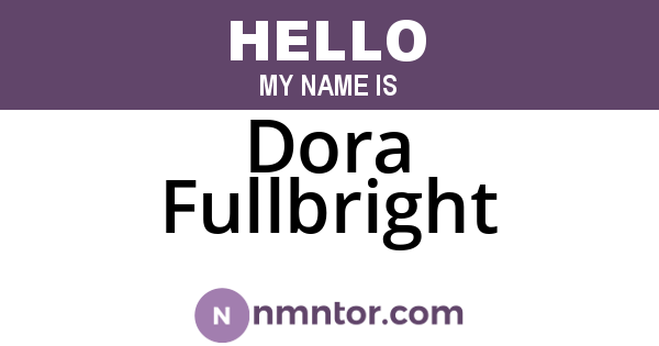 Dora Fullbright