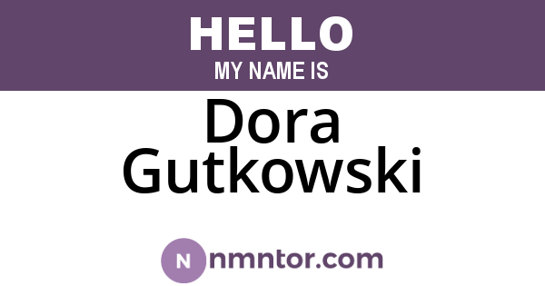 Dora Gutkowski