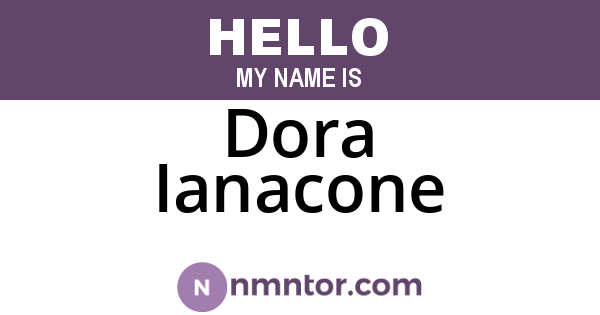 Dora Ianacone