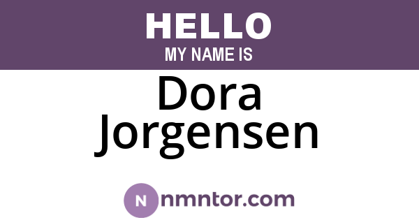 Dora Jorgensen