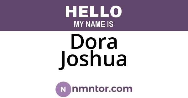 Dora Joshua