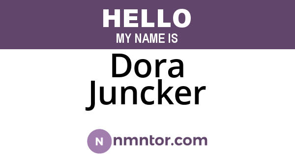 Dora Juncker