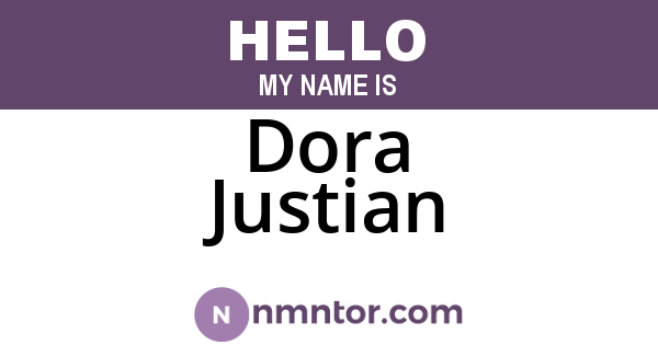 Dora Justian