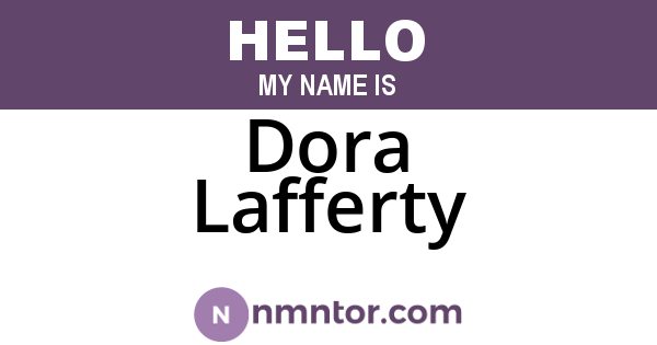 Dora Lafferty