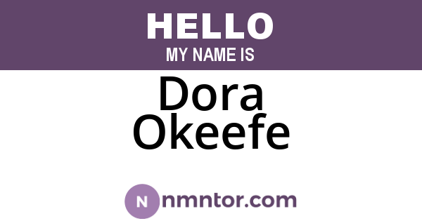 Dora Okeefe
