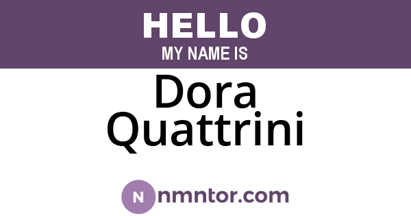 Dora Quattrini
