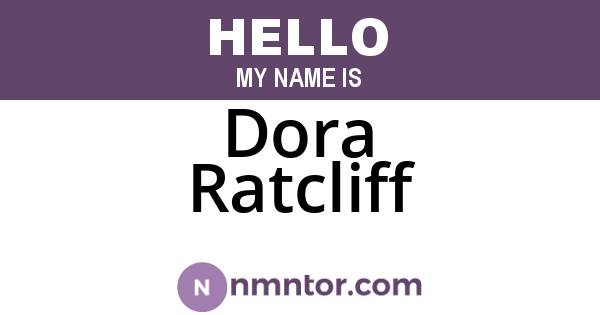 Dora Ratcliff