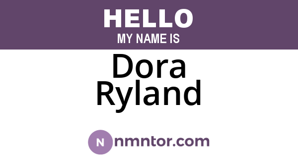 Dora Ryland