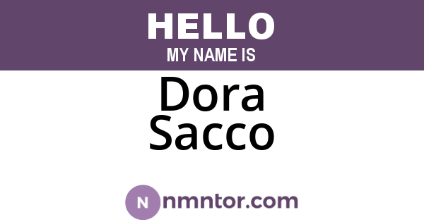 Dora Sacco
