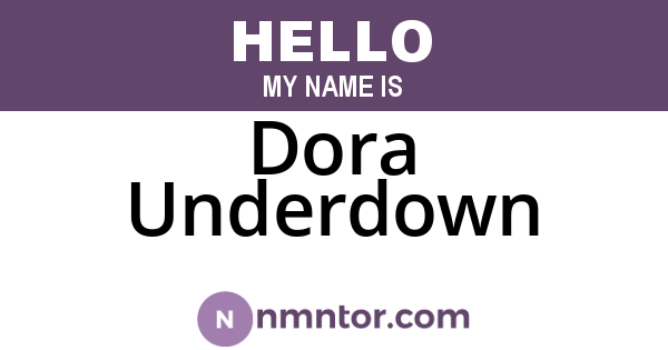 Dora Underdown