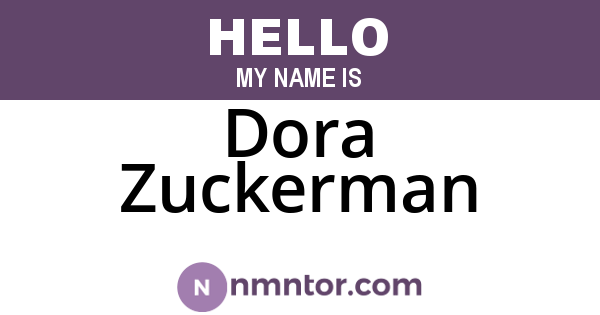 Dora Zuckerman