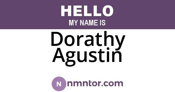 Dorathy Agustin