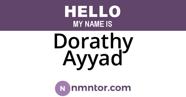 Dorathy Ayyad